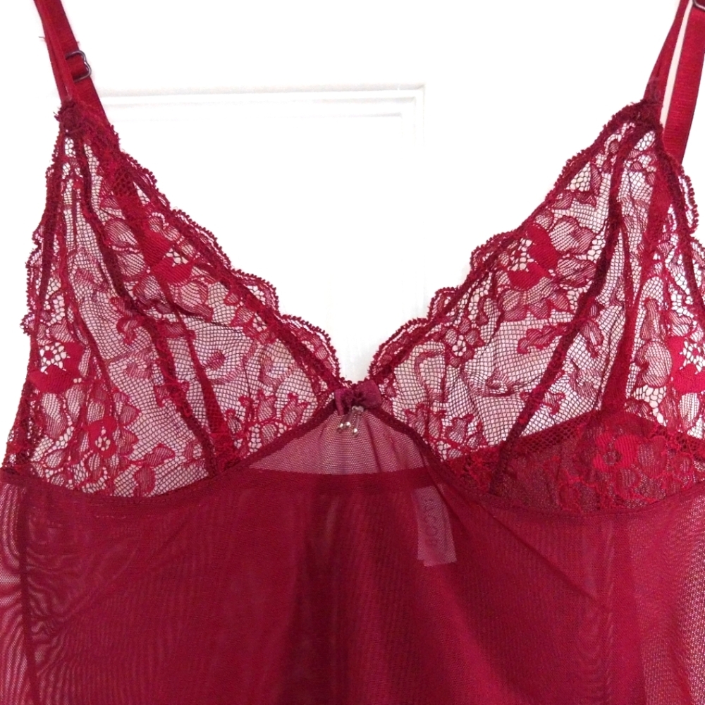 Jacob Burgundy Lace Camisole